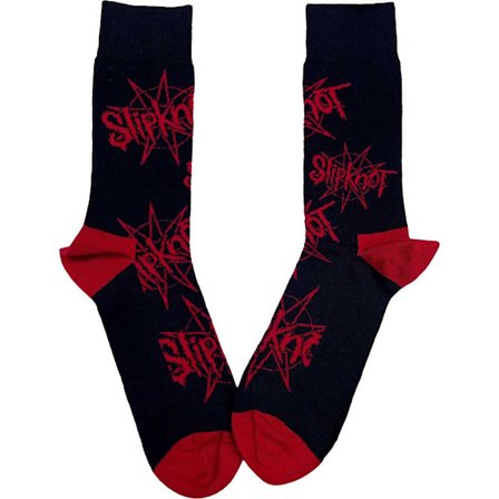 Slipknot Unisex Vuxen Logostrumpor 7 UK-11 UK Svart/Röd