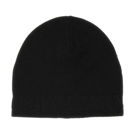Emporio Armani Beanies , Zwart , Heren , Maat: M Hoeden