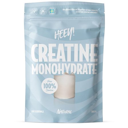 Heey! Creatine Monohydrate 100% Natural 300 g, Helse & Madvarer, Ingredienser, Kreatin