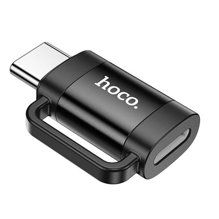 Hoco Adapter OTG USB-C Till Lightning 3A UA31E - Svart