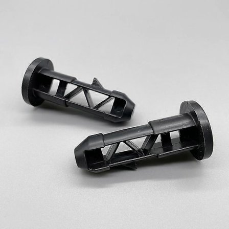 6 stk hjulbeholderlokk hengseltapper, svart plast for 240L utendørs hjulbeholder