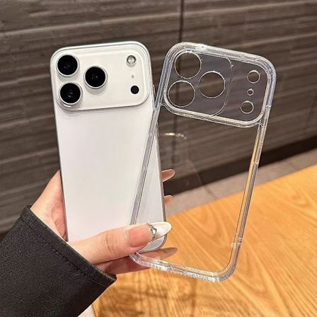 Transparent tjockt mobilskal för iPhone 17/iPhone 17 Pro/iPhone 17 Promax