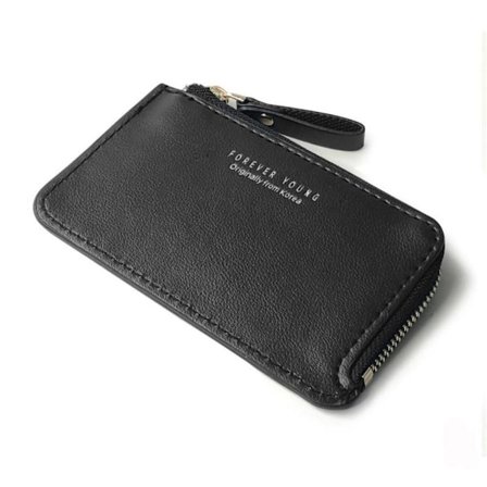 Herre lommebok kredittkortholder SVART