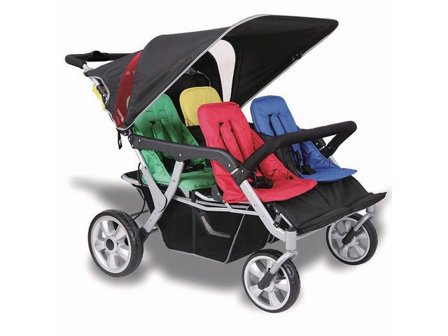 Sittvagn TRILLE BUS 4barn - Lyreco - Skola och förskola - Cyklar, barnvagnar och skrindor - Barnvagnar och tillbehör