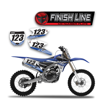 Finish Line Nummerplåtsdekaler - Yamaha WR 426F 2001-2002