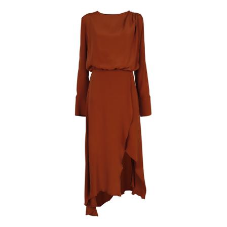 Federica Tosi Maxi Dresses , Bruin , Dames , Maat: S Maxi jurken