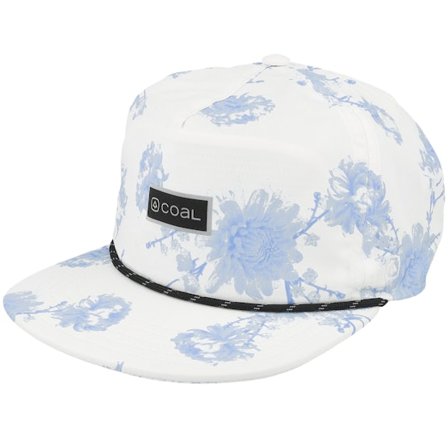 Coal - Blanc snapback Casquette - Pontoon Porcelain Strapback @ Hatstore