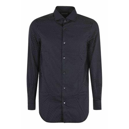 Emporio Armani Shirts , Blauw , Heren , Maat: M