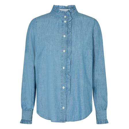 Pieszak PD-Tina Frill Shirt Blå, Dame Skjorter