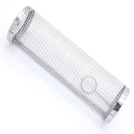 2 stk 20 cm rustfritt stål, Mesh grillkurv