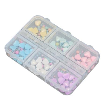 1 Laatikko Sydän Kynsikoristeita Kannettava Turvallinen Hartsi DIY Kynsikoristeet Koti Kynsi Salonki