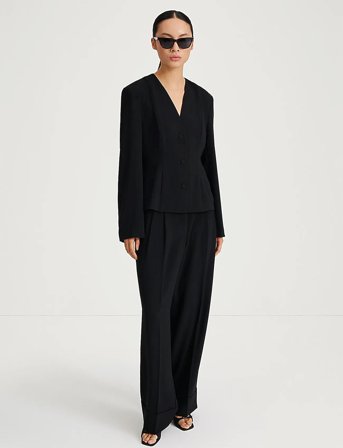 Stylein Briar Blouse Crepe - Black - M