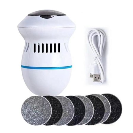 Laderbar liten elektrisk fotfil for hjemmebruk - fjerner død hud og pleier føttene