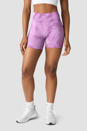 ICANIWILL - Define Seamless Tie Dye Shorts Wmn Lavender- Sport kurze hose - Damen - ICIW