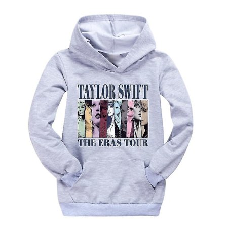 Pop Taylor Swift The Eras Tour Hoodie Jenter Gutter Hettegenser Genser Genser Topper 9-14 År Barn Tenåringer Høy Kvalitet