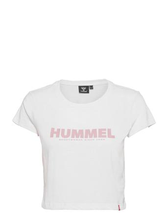 Hmllegacy Woman Cropped T-Shirt T-shirts & Tops Short-sleeved Vit Hummel