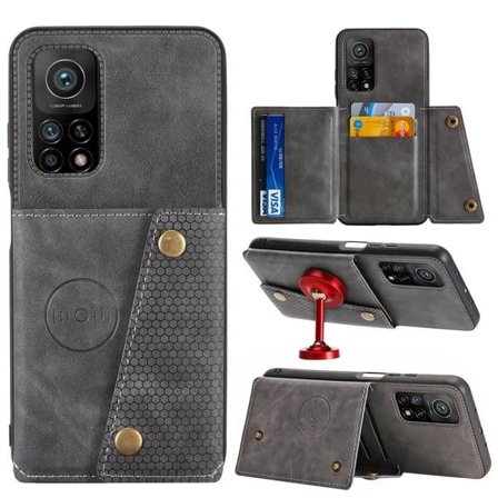 TG Xiaomi Mi 10T Pro - Stilfuldt og Effektivt Skal med Kortholder Grå