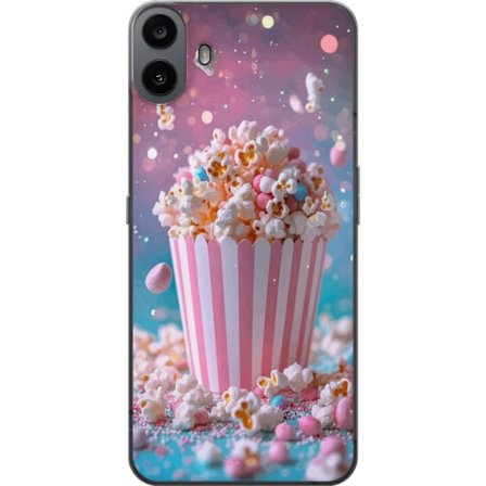 Kompatibelt Mobilskal till Nothing Nothing CMF Phone 1 Popcorn-hink retro bio snacks rolig figur