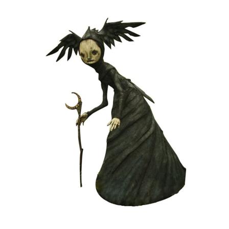 Harts häxa staty prydnad Unik design Hållbar Halloween rekvisita dekoration för hem vardagsrum trädgård 1