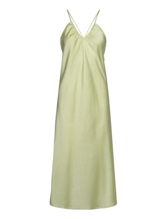 Dress Augusta Dresses Slip Dresses Grønn Lindex*Betinget Tilbud