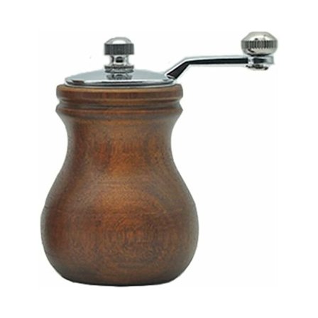 Handdriven kvarn och pepparkvarn i massivt trä för restaurering, uppgradering och justerbar tjocklek (8,5 x 6 cm)