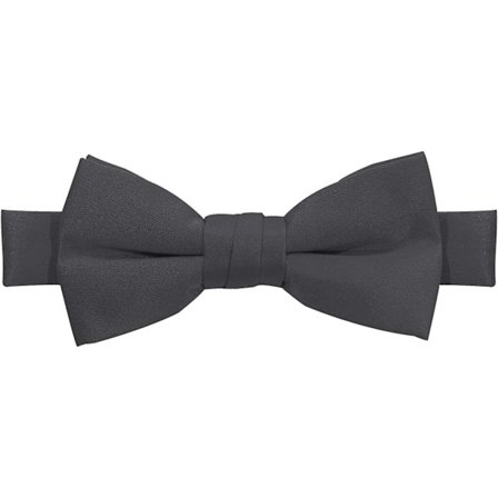 Pojkars förbundna justerbara enfärgade slips, kolgrå