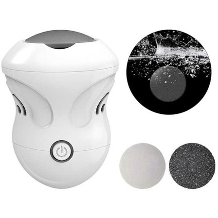 Elektrisk hardhudfjerner for føtter, elektrisk fotfil med 2 hastigheter og eksfolierende effekt, oppladbar fotfil med batteri, fotfilskrubber