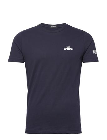 T-Shirt Regular Pure Logo T-shirts Short-sleeved Marineblå Replay*Betinget Tilbud