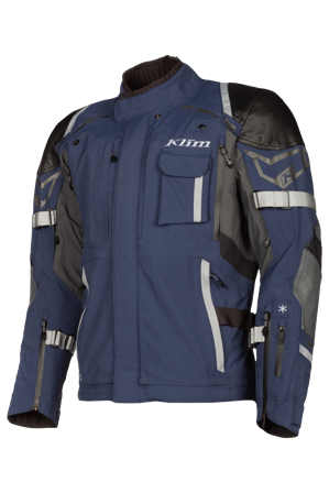 Chaqueta de Moto Klim Kodiak Stealth Azul Marino/Gris Monumento 56
