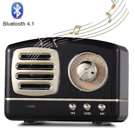 Retro Radio Bluetooth-högtalare, Vintage Radio - Greadio FM-radiopresent