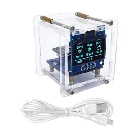 1 Set Digital Klocka Och Vädermonitor Kit För Temperatur Luftfuktighet WiFi