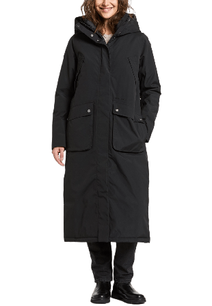 Didriksons Melody Parka Long Jackor Dam Svart 42