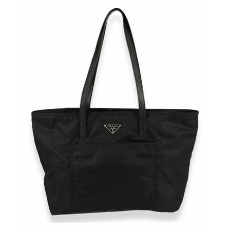 Prada Vintage Tote Bags Sort, Dame Vintage Tasker, Størrelse: ONE Size