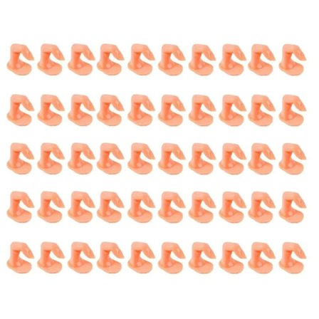 50 kpl harjoituskynsiä joustavat kannettavat simuloidut kynsien harjoituskynnet aloittelijoille ja taiteilijoille