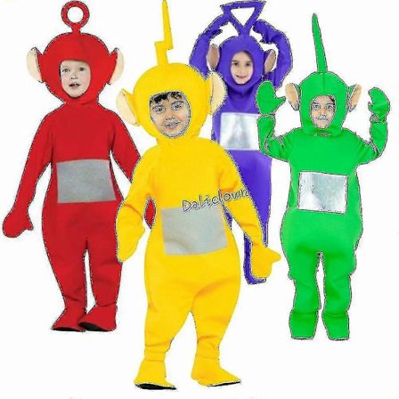 Teletubbies Kostyme For Barn Morsom Dipsy Po Laa Tinky Winky Onesie Julebursdag Halloween Kostyme - JV-lingling}
