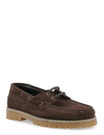 Bianco Biacapri Boat Shoe Suede - Brown - 40