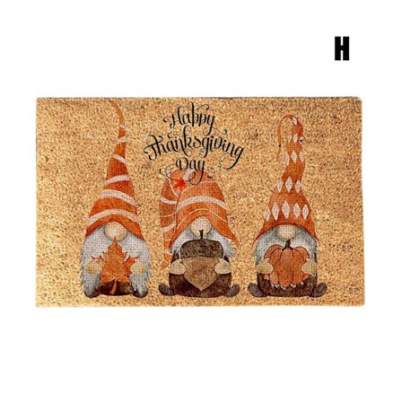 Thanksgiving Dörrmatta Glad höst Skörd Golvdyna Halloween Gnome Rolig Ytterdörr Dekor Entré Golv Matta Halkfri