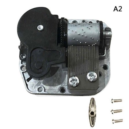 Sankyo Musikbevægelse DIY-sæt med sorte skruer til mekanisk spilledåse Sort A2; Svanesøen