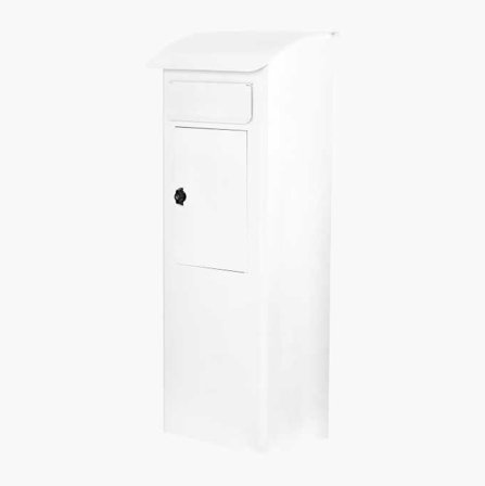 Biltema - Postkasse bakkemodell hvit