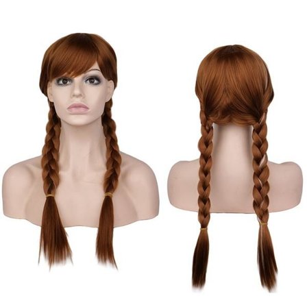 Anna Prinsessa Cosplay Peruukki Elsa Puku Peruukit Tytöille Naisille-XF29-