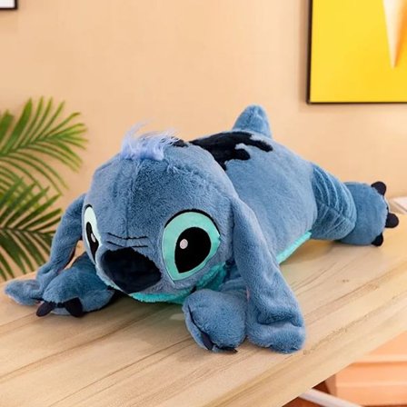 Valp Stitch Doll Blå Stitch Plysch Lång Kudde Leksaker Flicka Sovande Ben Clamping Plyshies Doll Barns Födelsedagskudde Present
