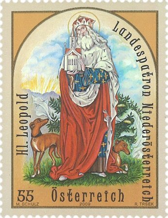 Østrig 2009 - Den hellige Leopold - Postfrisk frimærke