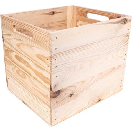 Opbevaringsboks - Creative Deco - 33 x 37 x 33 cm - Naturligt træ - KALLAX/EXPIDIT kompatibel