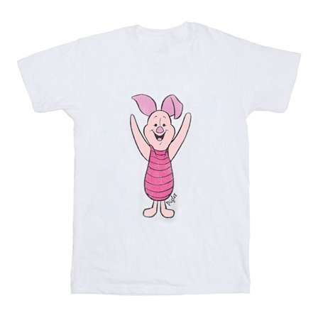 Winnie the Pooh Flickor Klassisk Piglet Bomull T-shirt 7-8 År W