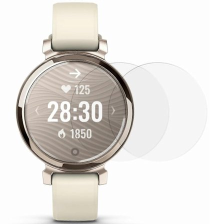 2 stk. kompatible med Garmin Lily 2 Active skærmbeskytter hærdet glas 2.5D HD ur skærmfilm - WELLNGS