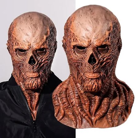 Halloween Stranger Things Sæson 4 Vecna ​​Cosplay Maske Voksne Gyser Demon Monster Djævel Latex Maske Kostume Festrekvisitter