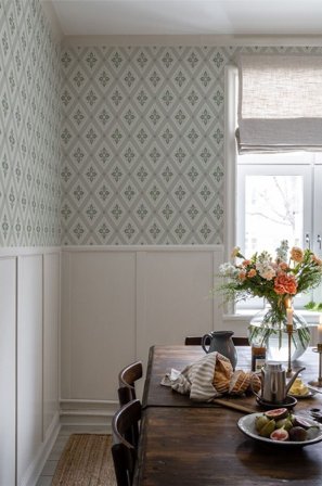 Duro Tapet, Astrid 692-06 Flora, L, Grön, Färg & tapeter