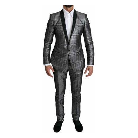 Dolce & Gabbana Single Breasted Suits Grå, Herre Jakkesæt