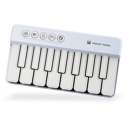 Mini keyboard klaver - Klaver til børn - Legetøj til børn - Pædagogisk legetøj - Bærbart lommeklaver - blå