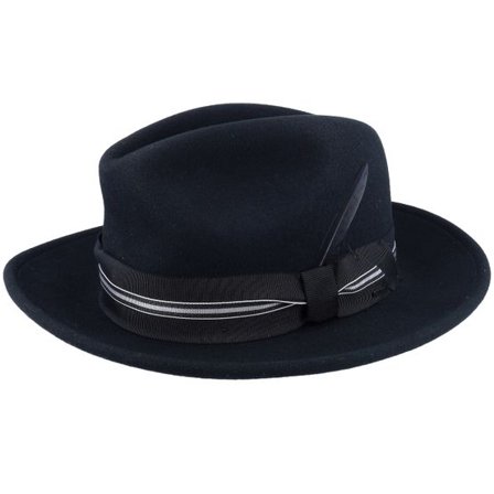 Bailey - Svart fedora Hatt - Marack Black Fedora @ Hatstore